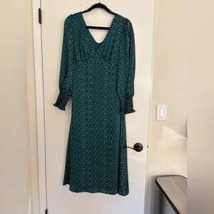 Dark Green Long Sleeve Dress